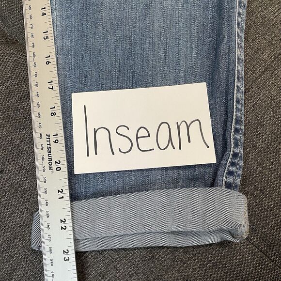 NEW One 5 One 151‎ Cropped Pants Jeans Braided Belt Medium Wash Denim Sz 8 NWT - Picture 8 of 10